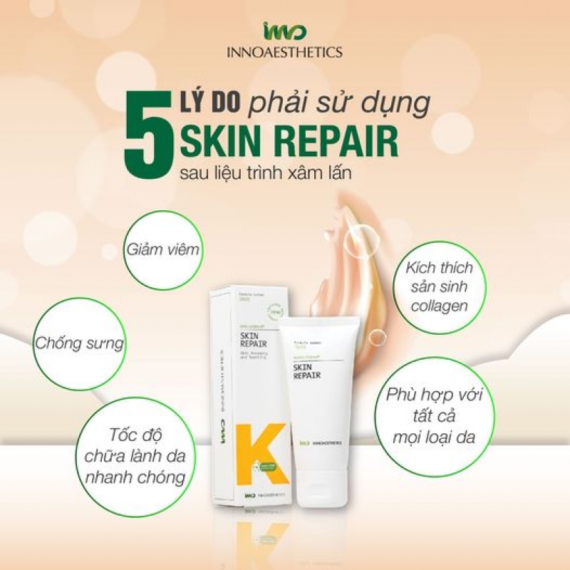 INNO DERMA Innoaesthetics Skin Repair Skin Recovery and Smoothing _ Huyết thanh phục hồi và sửa chữa da khẩn cấp