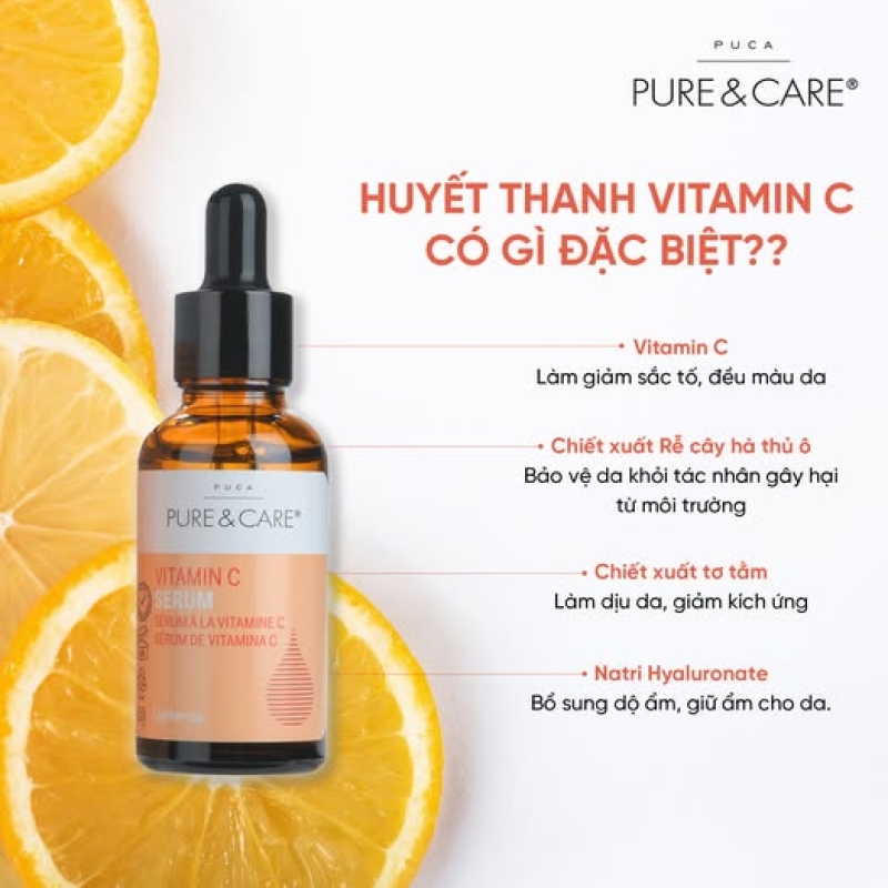 Huyết thanh Vitamin C cho làn da trắng sáng Pure & Care Serum Vitamin C
