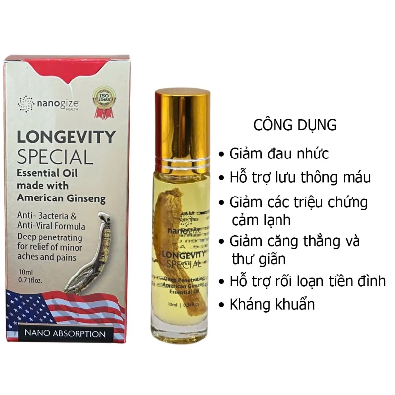 Nanogie Longevity Special Essential Oil American Ginseng 10ml