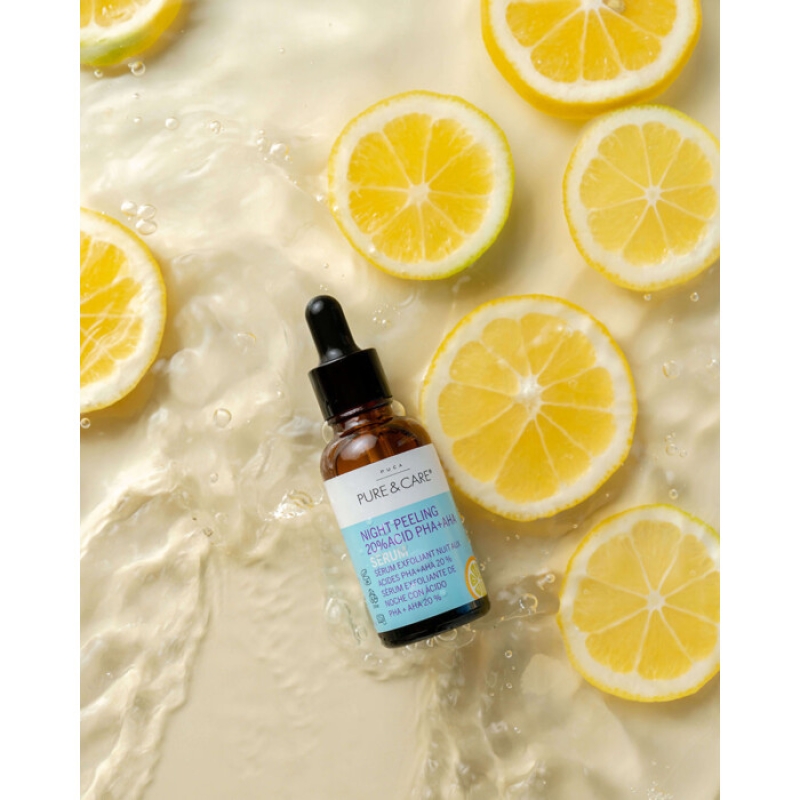 Huyết Thanh Thay Da Sinh Học Pure & Care Night Peeling 20% Acid PHA + AHA Serum