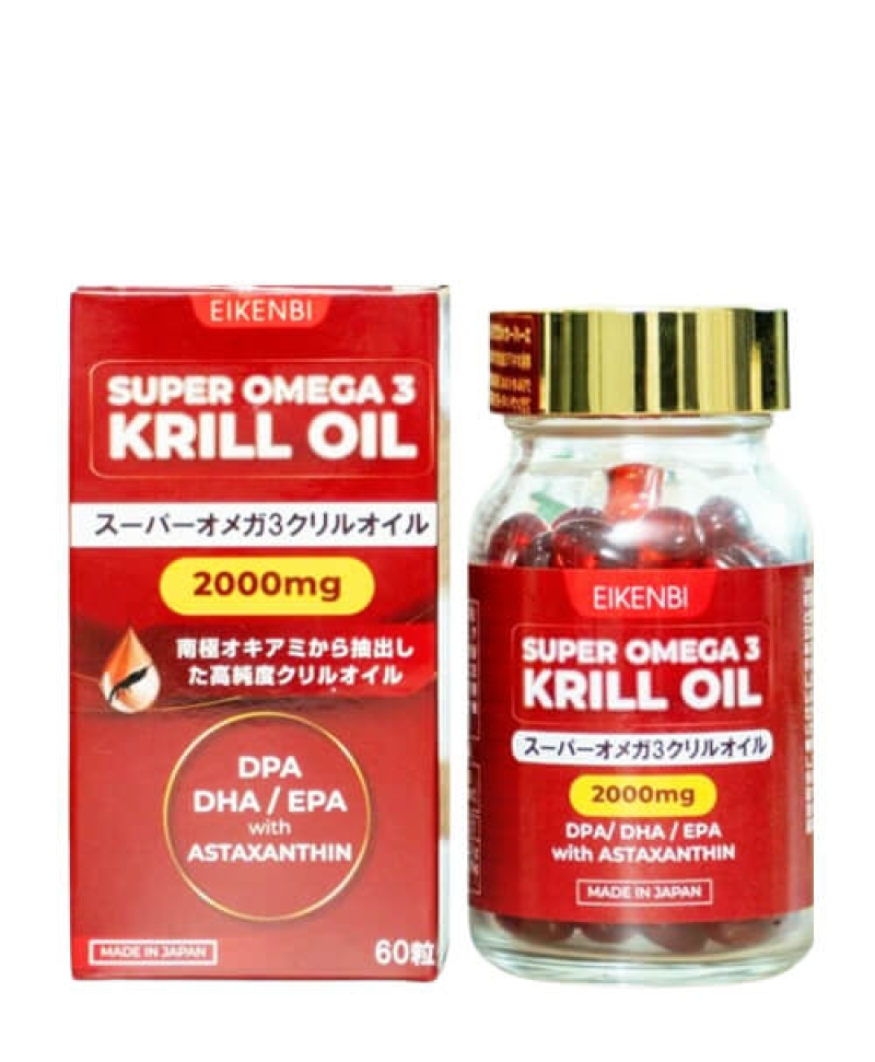 Super Omega 3 Krill Oil _ Viên uống dầu nhuyễn thể Omega 3 2000mg
