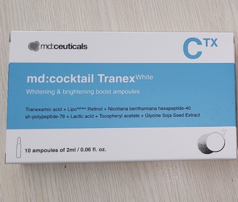Md:cocktail tranex whitening & brightening boost ampoule – Tinh chất trị nám má và làm đều màu da chuyên sâu
