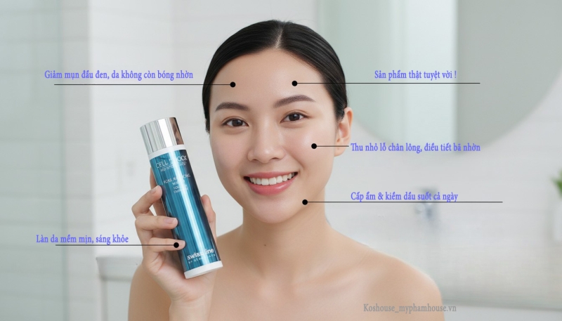 Nước Cân Bằng Swissline Age Intelligence Pore-Reducing Water: Giải Pháp Thu Nhỏ Lỗ Chân Lông & Giảm mụn