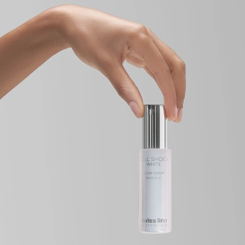 Tinh chất làm trắng sáng và hỗ trợ trị đốm nâu hoàn hảo _ Swissline Cell Shock White Glow Serum Anti Spot 30ml