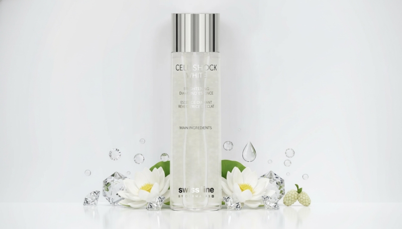 Tinh chất dưỡng trắng sáng da Swissline Cell Shock Brightening Diamond Essence