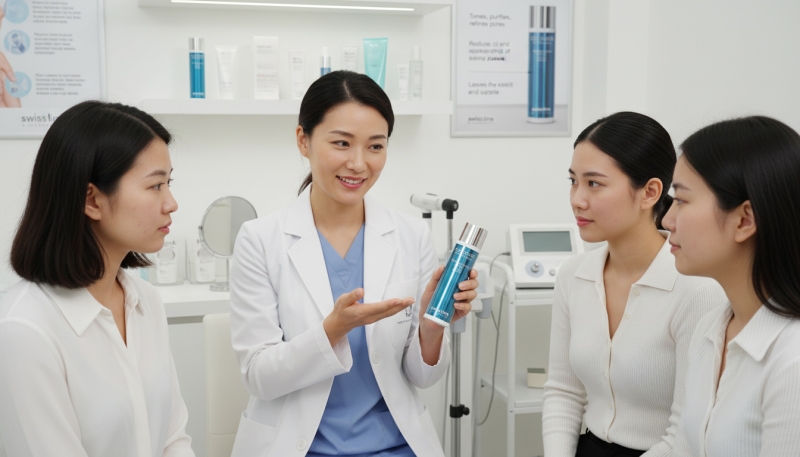 Nước Cân Bằng Swissline Age Intelligence Pore-Reducing Water: Giải Pháp Thu Nhỏ Lỗ Chân Lông & Giảm mụn