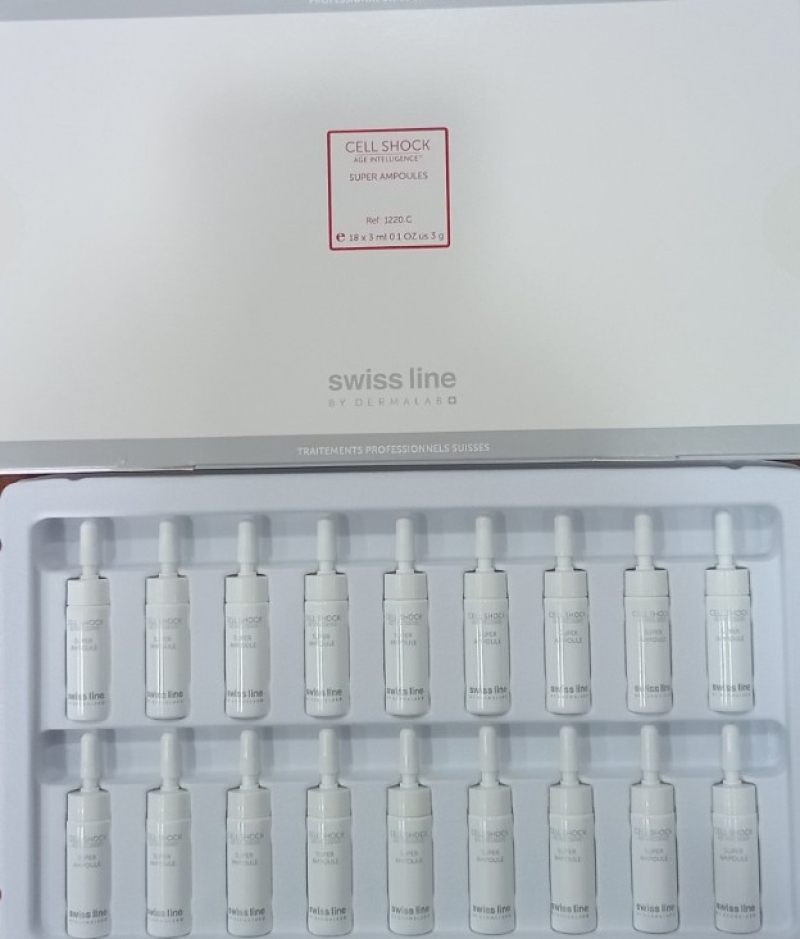 Tinh chất siêu trắng sáng hỗ trợ điều trị sạm nám và đốm nâu cấp tốc _ Cell SHOCK White Super Ampoule 18*3ml